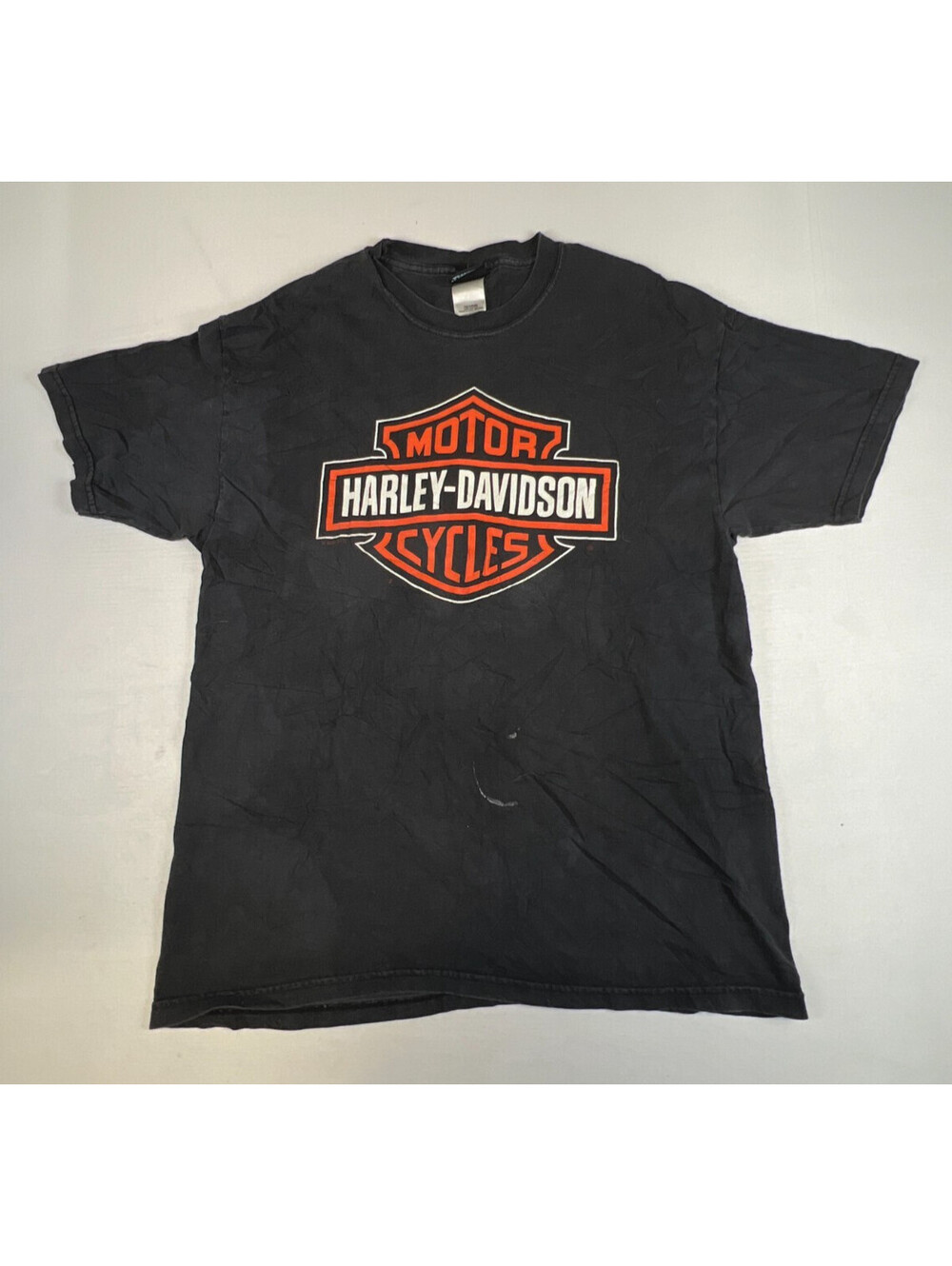 Harley-Davidson Men L T-Shirt Black Louisville Kentucky Bar Shield Logo Vintage